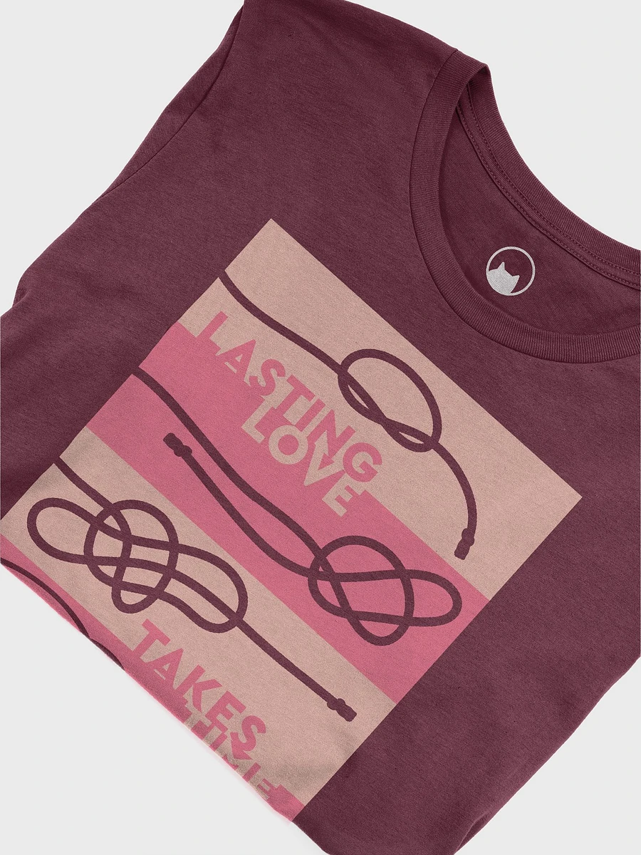 Lasting Love Takes Time Shibari Heart T-shirt product image (3)