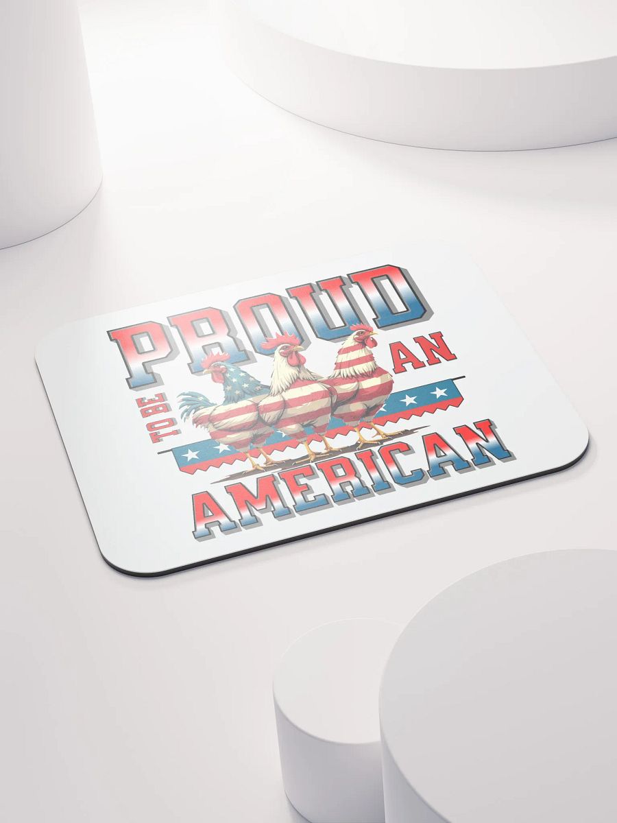 Proud To Be An American Rooster Patriotic Mouse Pad product image (4)
