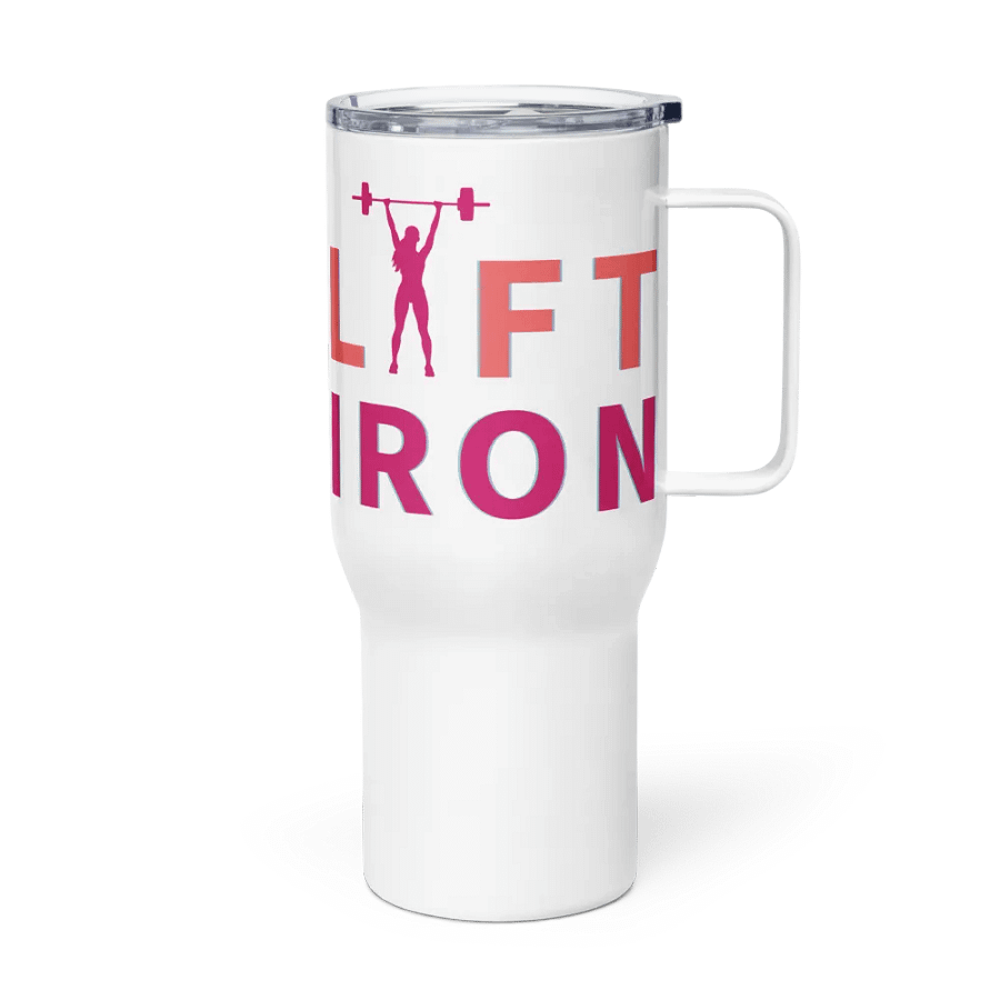 STRONG WOMAN LIFT IRON | Travel Mug product image (3)