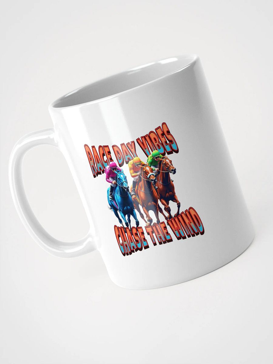 Race Day Vibes Chase The Wind Horse Racing Rush Mug product image (2)