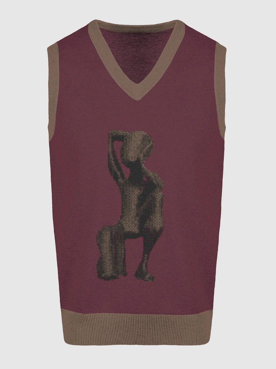 Cozy Jacquard V-Neck Vest product image (3)