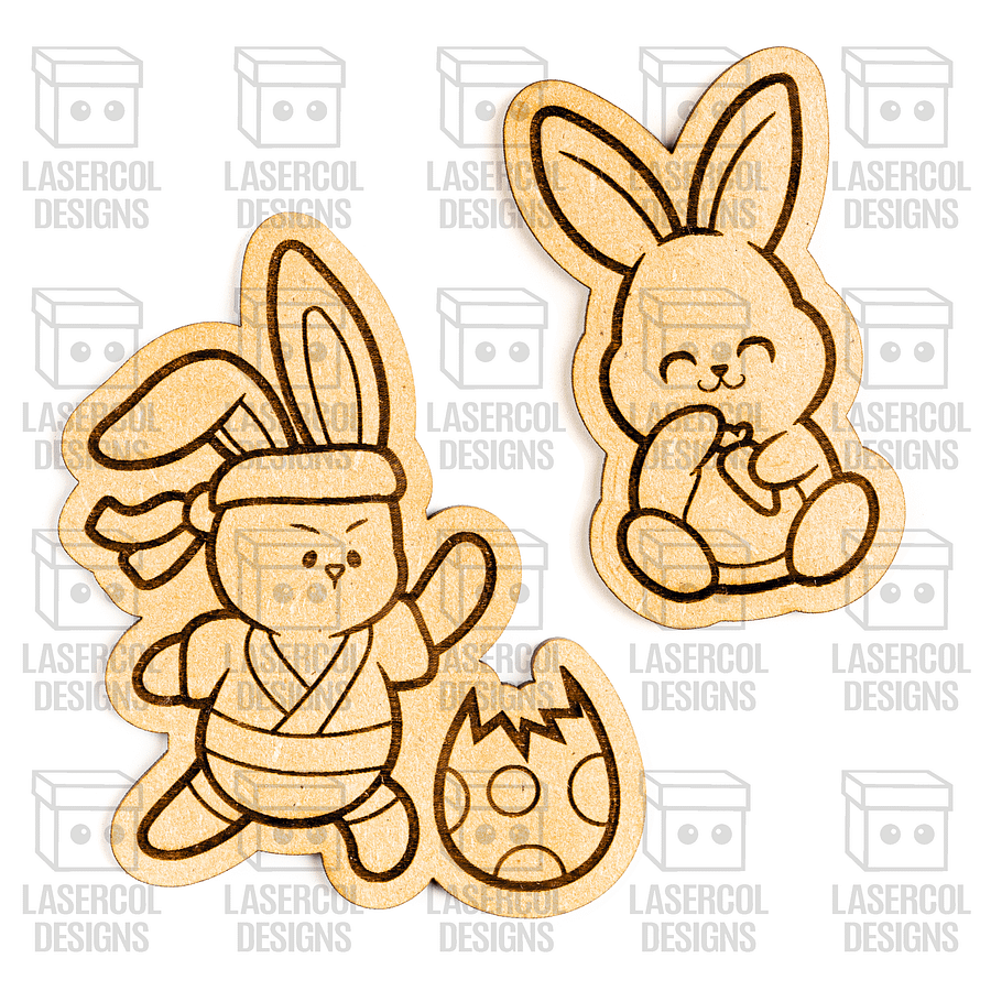 Easter Bunny Paint Kit DIY Cut Outs Set 7 - Laser Cut Files product image (6)