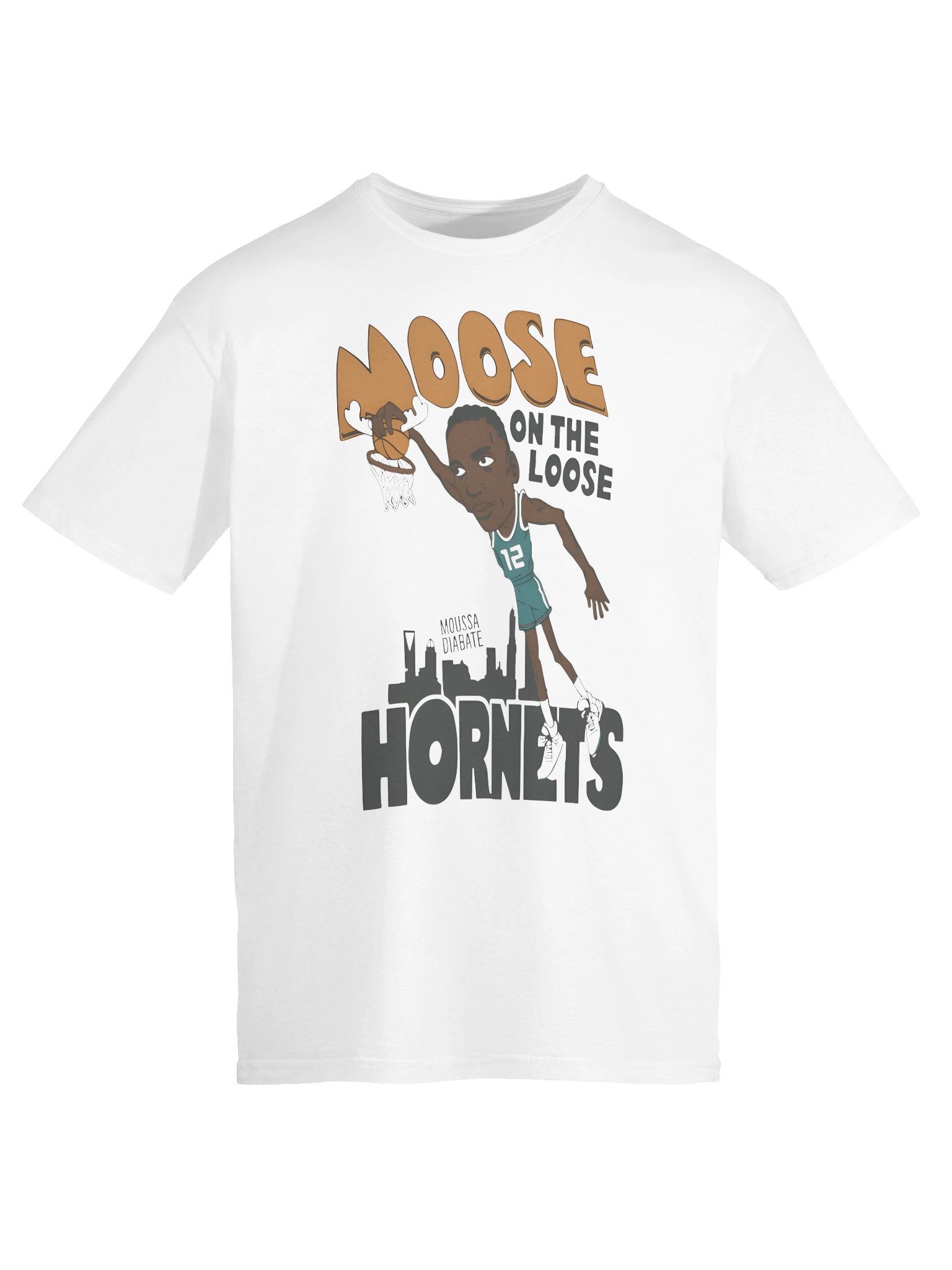 Moussa Diabaté On The Loose Hornets T-shirt product image (3)