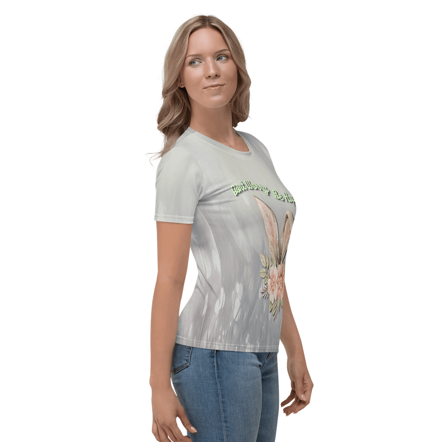Don't Worry Be Hoppy! Easter All Over Print T-shirt product image (4)