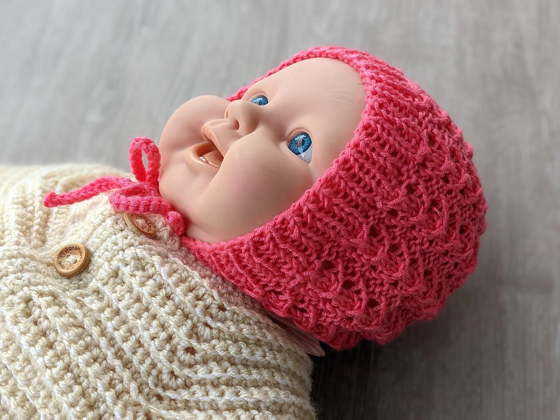 Lace Knit Newborn Beanie & Socks Patterns Set product image (7)