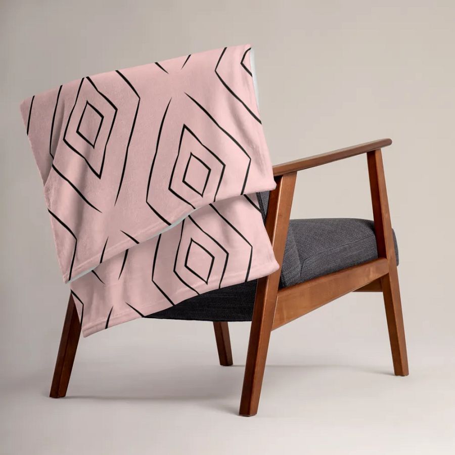 Diamond Blush Throw Blanket product image (4)