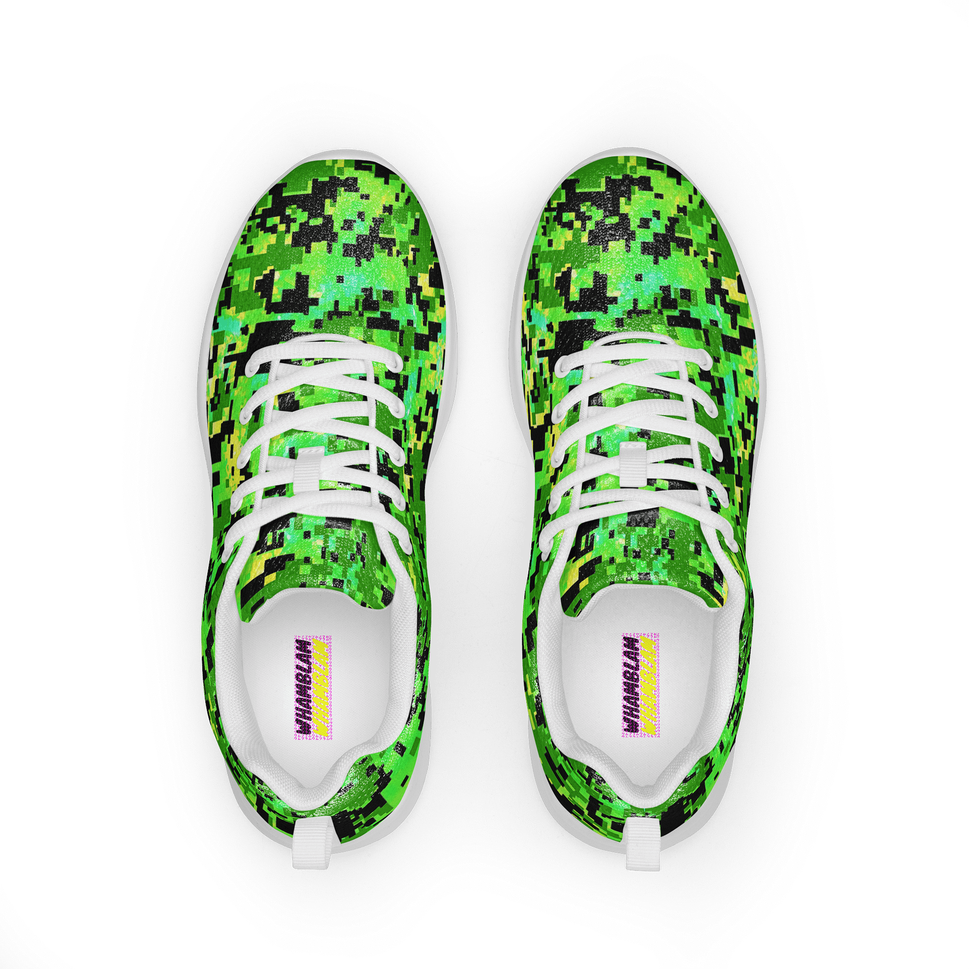 Pixelated Camo Men's Athletic Shoes product image (1)
