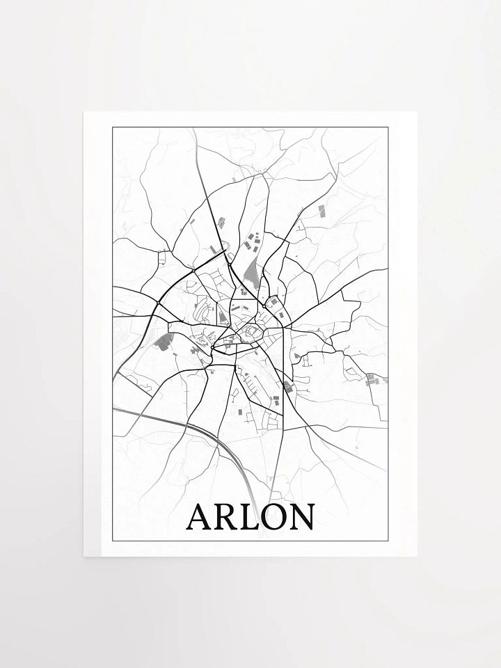 Arlon, Belgium, city map print product image (5)