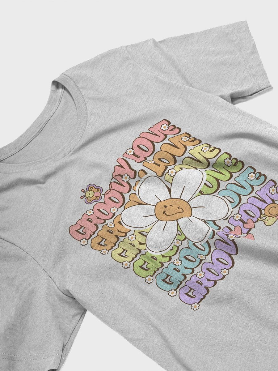 Groovy daisy smile T shirt, groovy lover floral Tee product image (3)