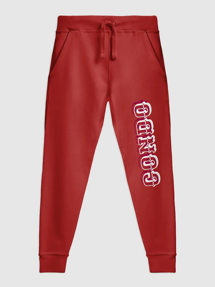 Boni Faas - Condo Reflective Red Typography Joggers product image (2)