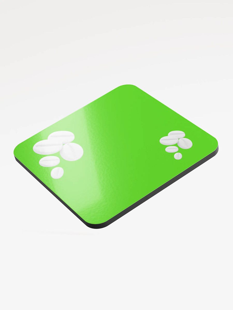 Green I Swear They Are Coffee Beans! White Coffee Beans Coaster product image (3)