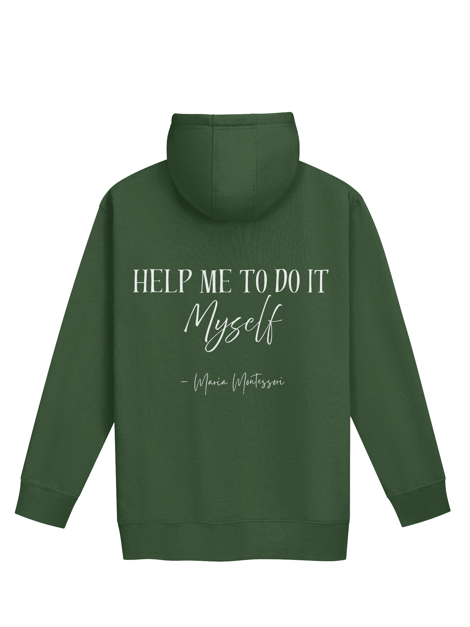 Unisex Premium Hoodie by Cotton Heritage - "Help Me To Do It Myself" (Quote on Back) product image (13)