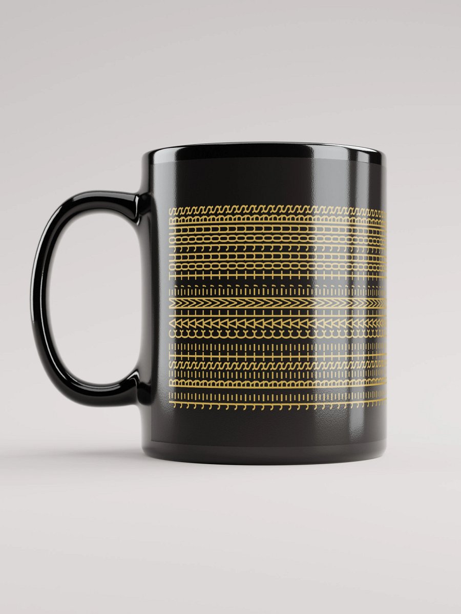 Mug Noir Codé Zen Doré - Je Reste Calme Toujours - Cadeau Chic product image (6)
