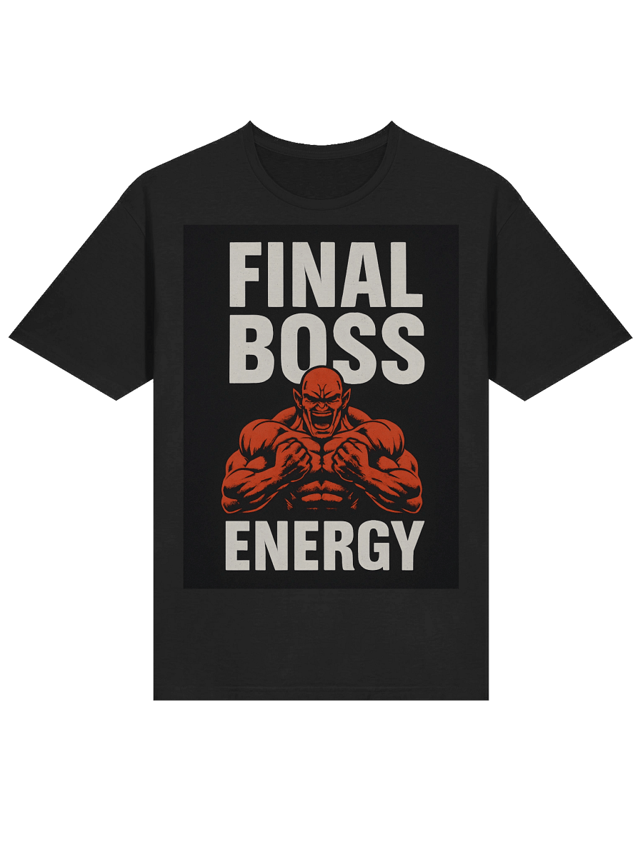 Final Boss Energy T-Shirt – Gamer Gym Tee for Power & Strength product image (34)