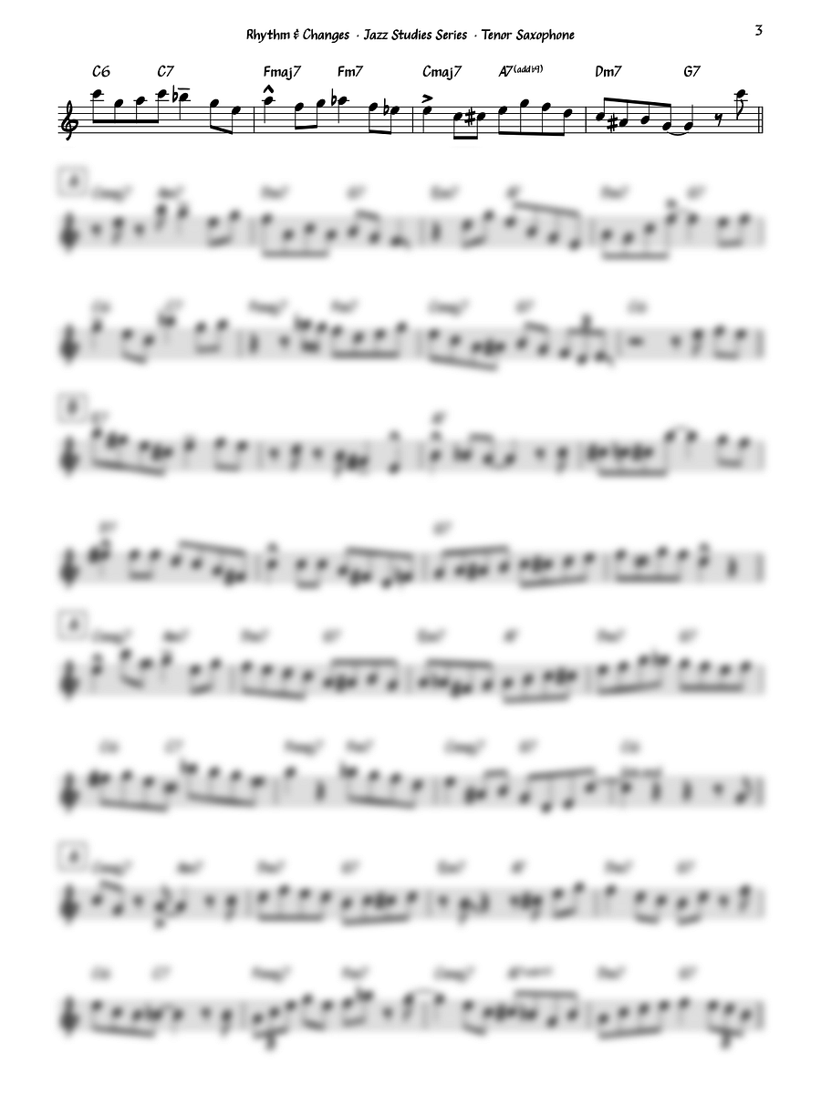 Rhythm & Changes - Tenor Saxophone product image (3)