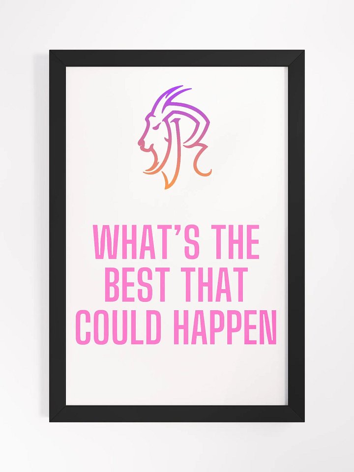 What's The Best That Could Happen Wall Print product image (1)