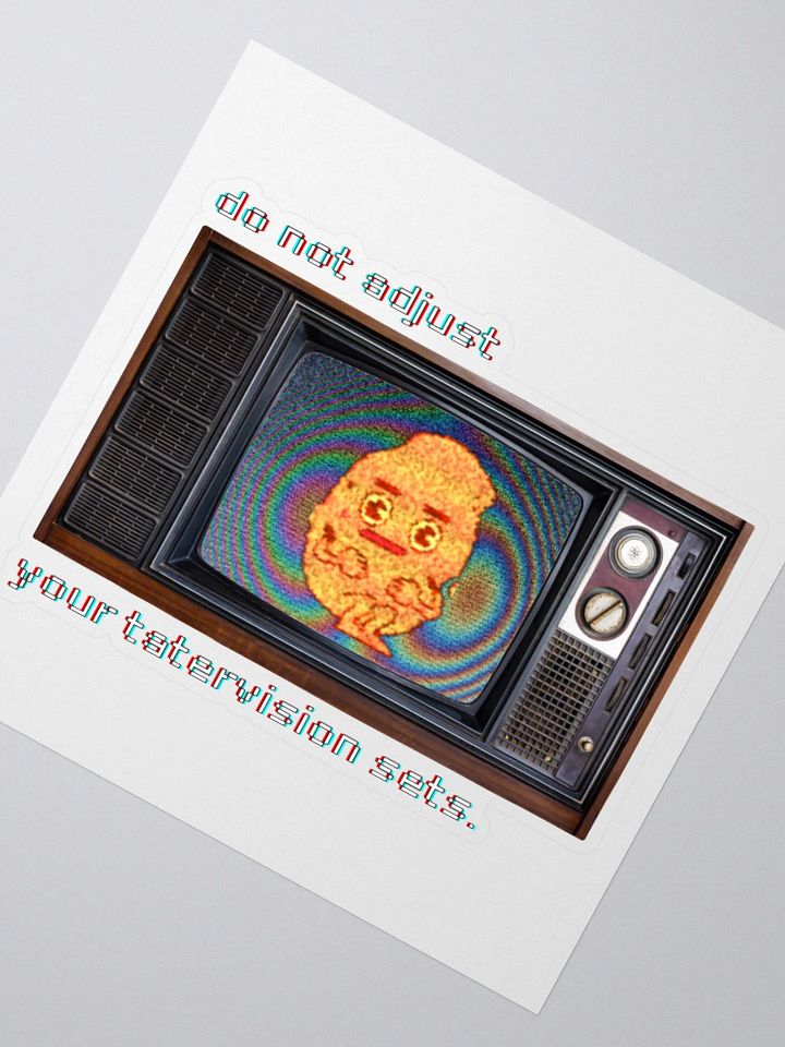 TATERVISION kiss-cut sticker product image (2)