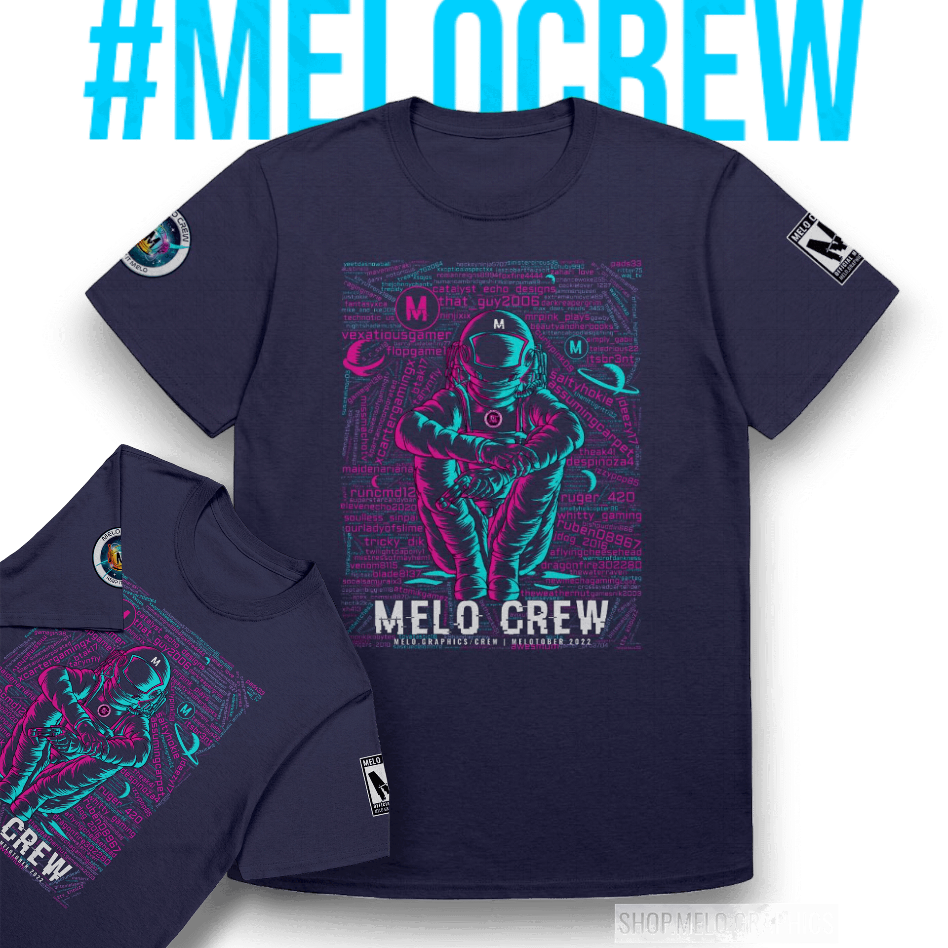 #MELOtober 2022 MELO CREW Vibes - Personalized T-Shirt + BONUS | #MadeByMELO product image (1)