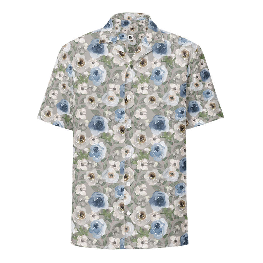 Grey Roses Hawaiian Shirt product image (1)