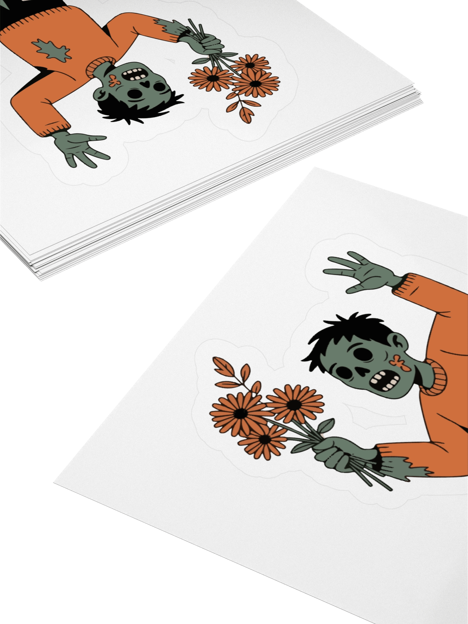 Bouquet Zombie Kiss Cut Stickers product image (10)