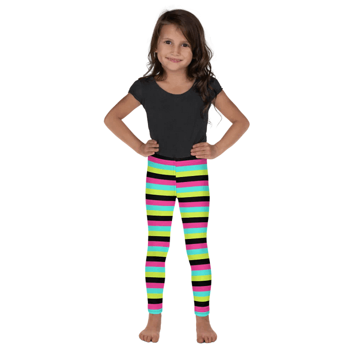 Colorful Spring Leggings for Girls with stripes, Leopard Collection product image (2)