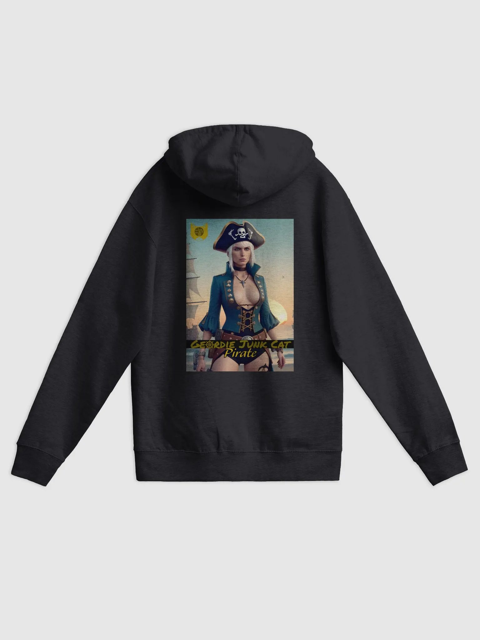 PIRATE FOUR Back Print Zip-Up Hoodie (US SHIPPING) product image (1)
