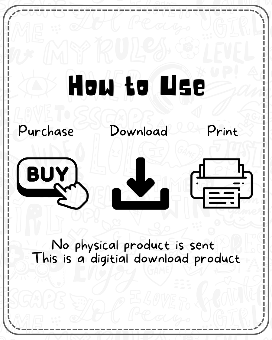 Gaming Journal Gaming Tracker Printable Version product image (4)