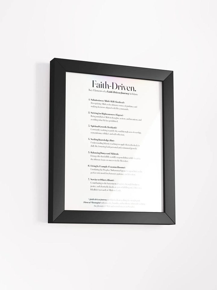 Faith Driven Journey - Black Frame product image (8)
