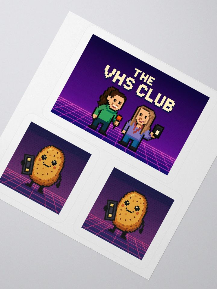 The VHS Club 8-Bit 80s Stickers product image (6)