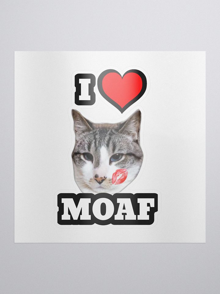 I ❤️ Moaf Sticker product image (1)
