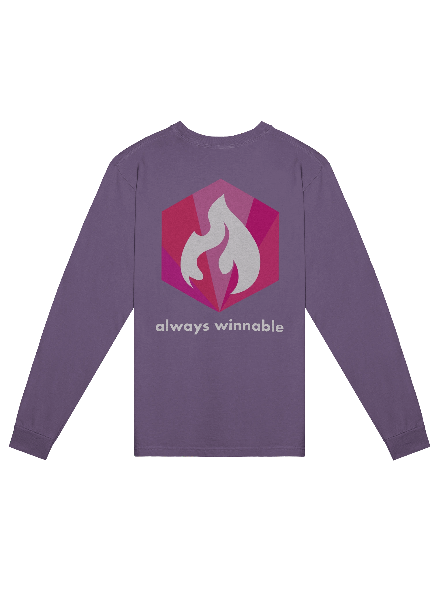 always winnable long sleeve tee - ruby product image (2)