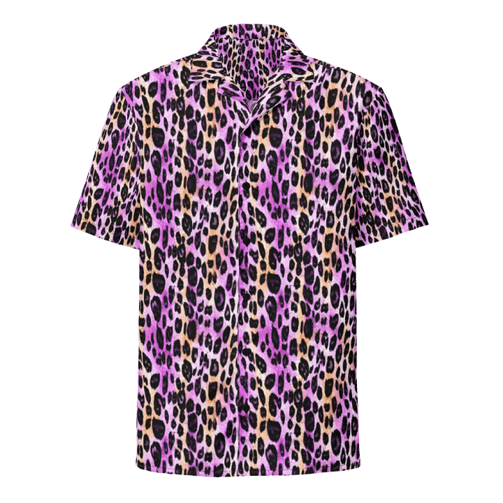 Purple Beige Leopard Hawaiian Shirt product image (1)