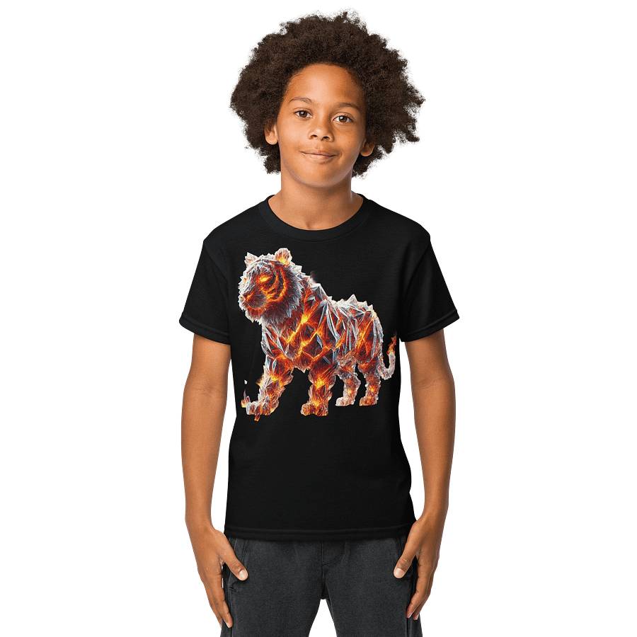 Crystallized Fire Tiger Youth Shirt product image (1)