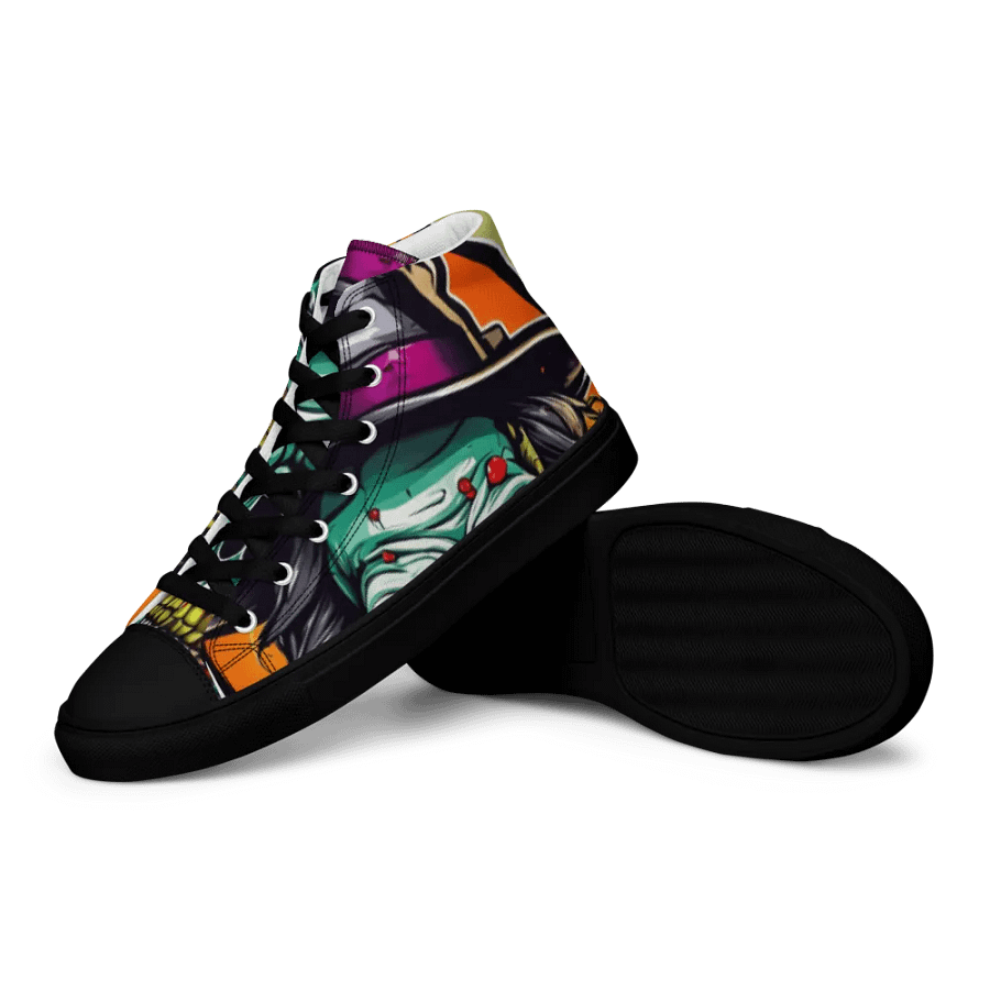 Halloween Glowing Eyes Skeleton High Tops product image (12)
