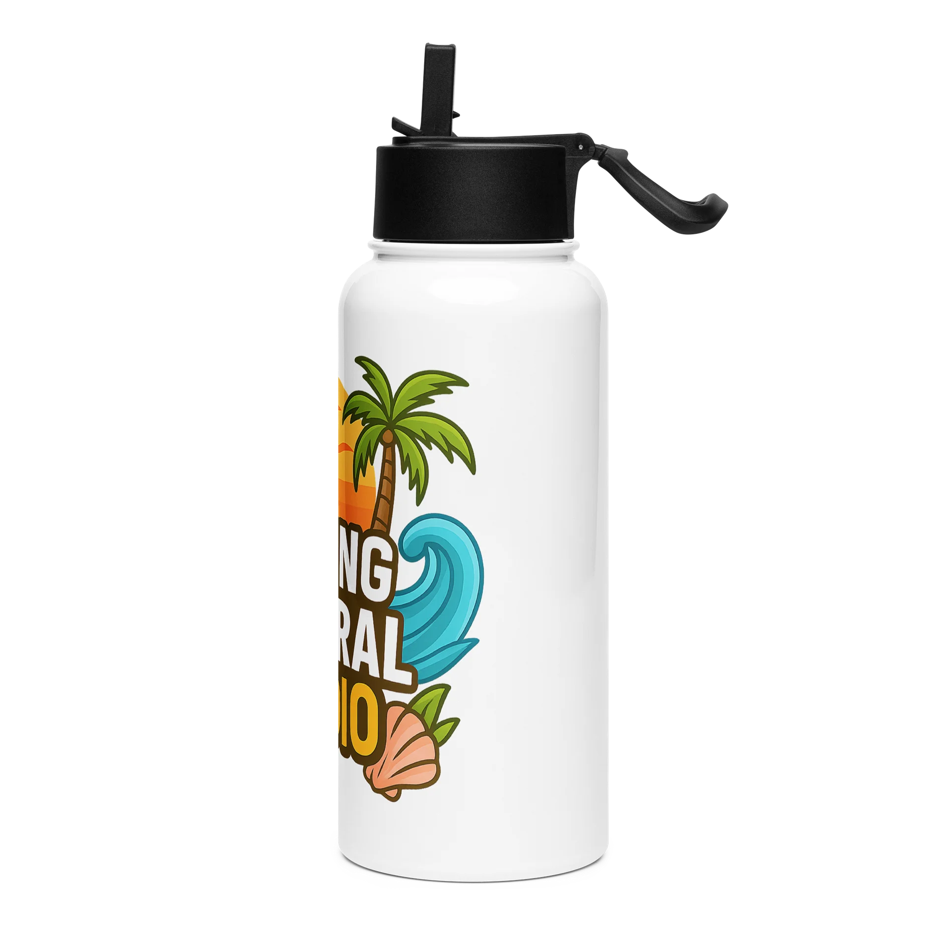 Tropical Sunset Stainless Steel Water Bottle product image (3)