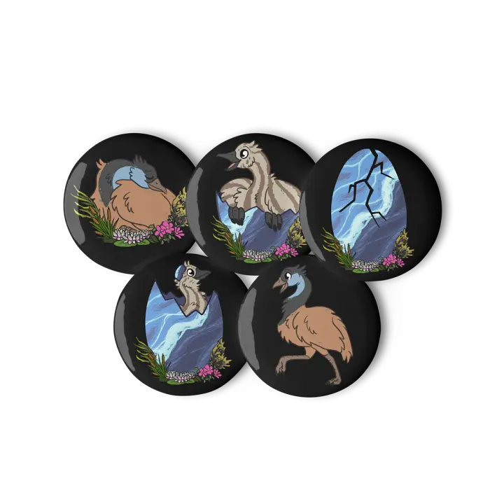 RAWR Tide Pins - Large Black product image (1)