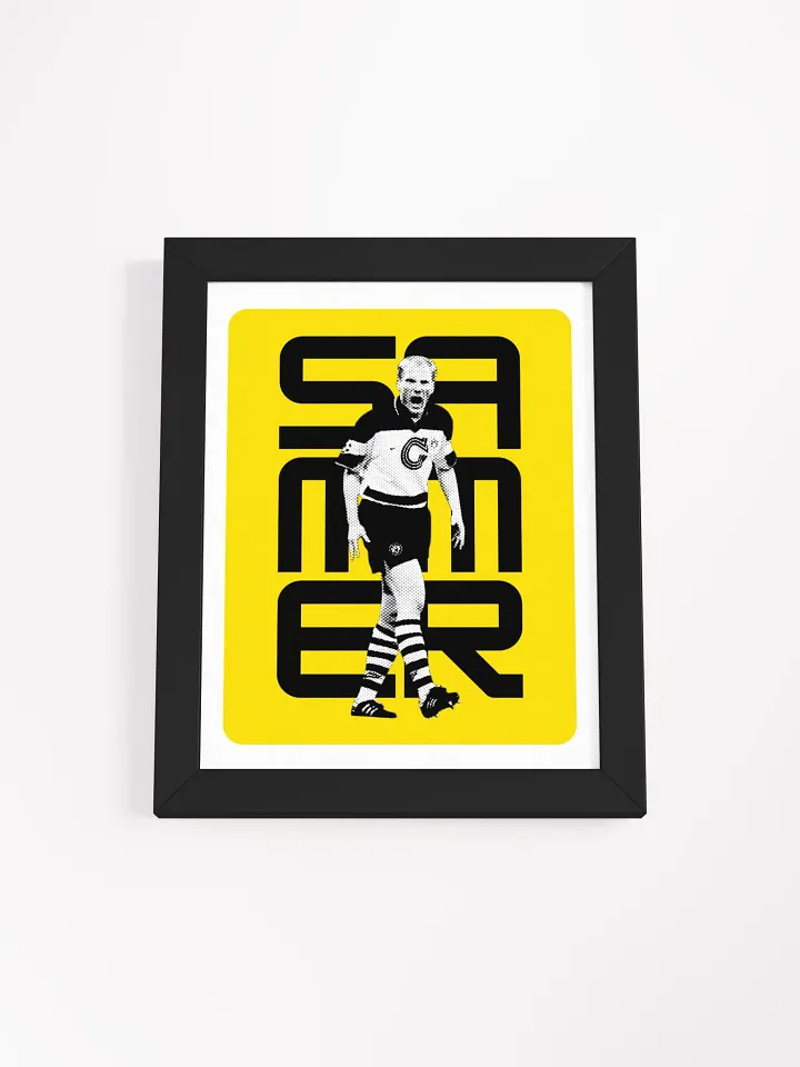 Matthias Sammer BW Borussia Dortmund Name Art Framed Print product image (2)