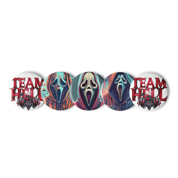 Broche Team Hell & Ghost Face Fan art product image (2)