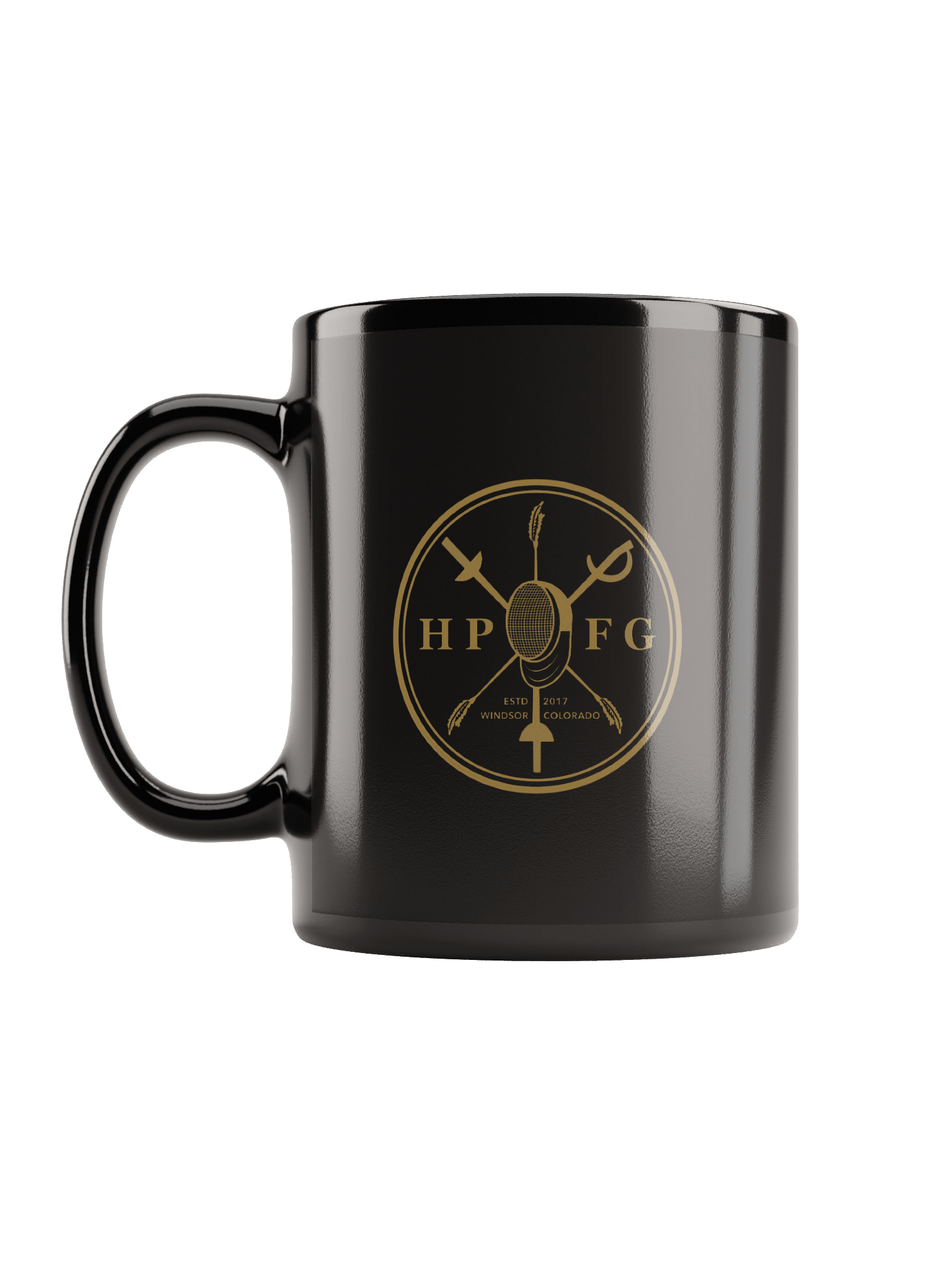 Black High Plains Fencing Guild Emblem Mug product image (1)