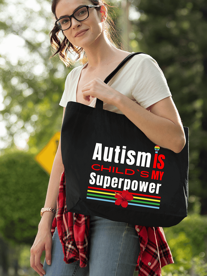 Autism Is My Child’s Superpower, Eco Tote Bag product image (1)