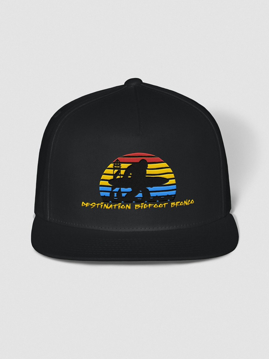Classic Black Snapback 100% Cotton Twill – Classic Logo Edition product image (1)