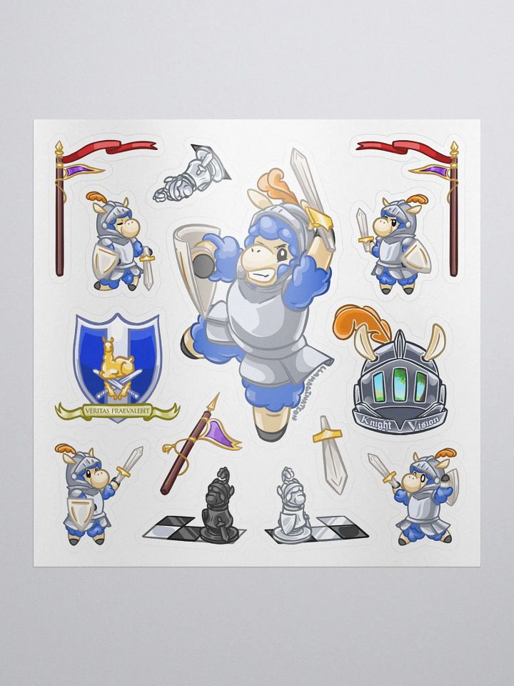 Llama Knight Sticker Set product image (1)