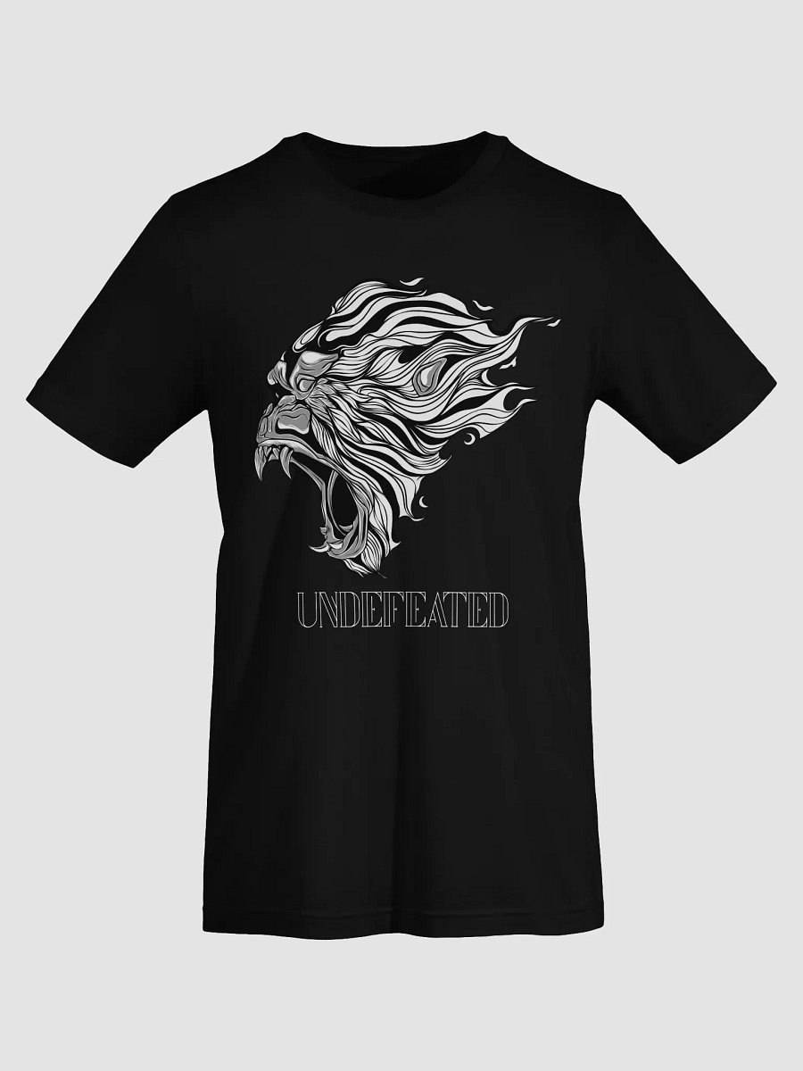 Black & White Gorilla Head "UNDEFEATED" Tee | Bella + Canvas 3001 Unisex Shirt product image (63)