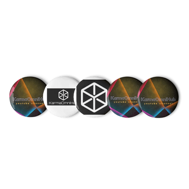 Cosmic Collection Pin Buttons_KarmaOmni product image (3)