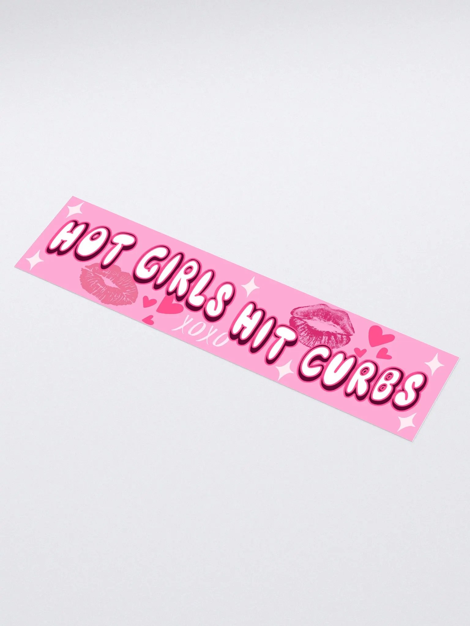 Hot Girls Hit Curbs Bumper Sticker product image (1)
