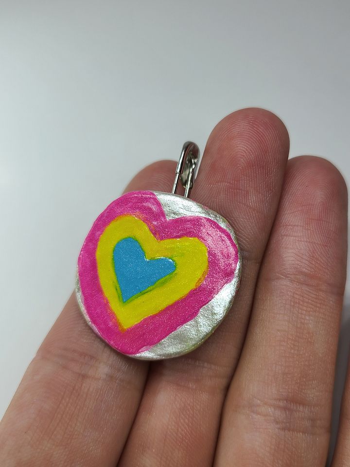pansexual pride heart bottle cap pin product image (2)