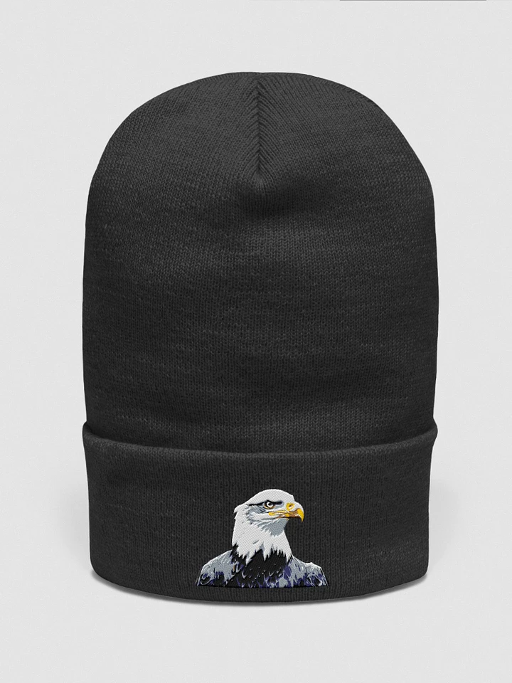 Soar with Style: Embroidered Eagle Cuffed Beanie by Yupoong product image (1)