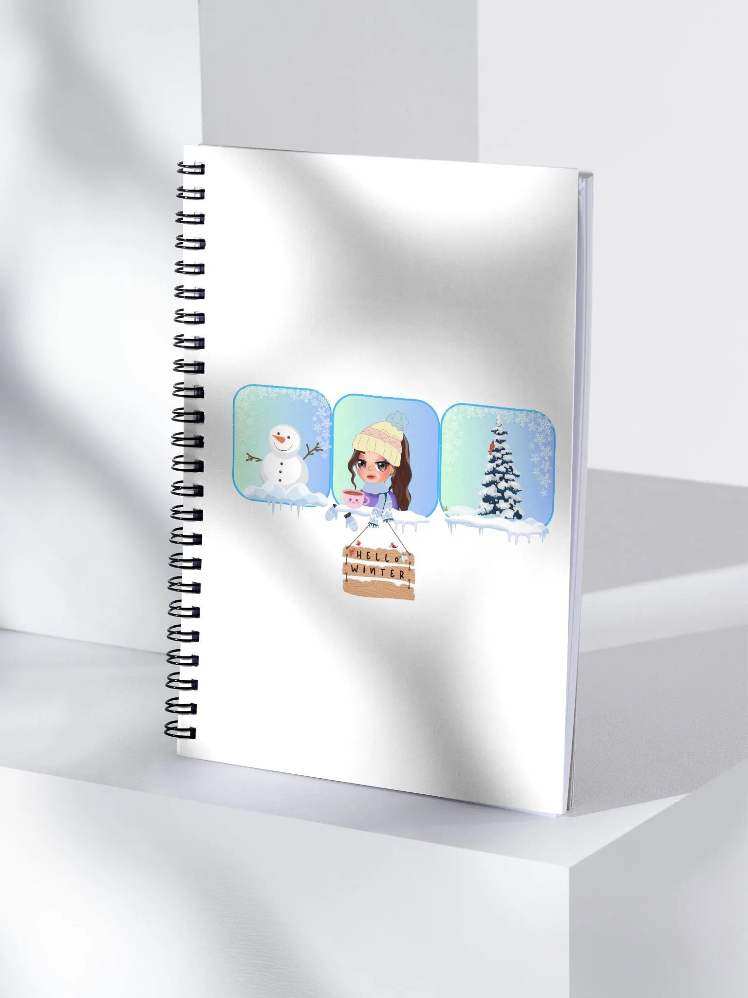 Hello Winter Spiral Notebook product image (4)
