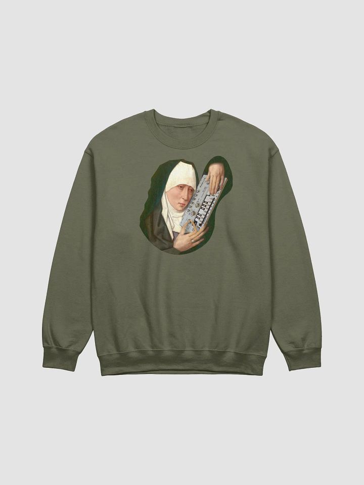 Mater Dolorosa meets Roland TB 303 by Frank Fonik, Techno EDM Classic Crewneck Sweatshirt product image (2)
