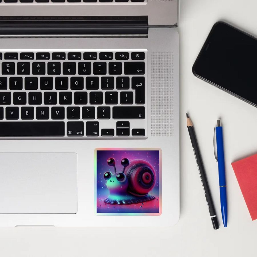 Whimsical Snail Holographic Sticker Sheet product image (12)